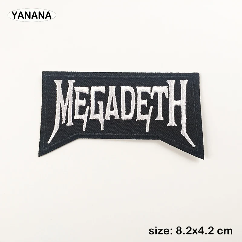 A Rock band Heavy Metal Band banner Patch Badges Embroidered Applique Sewing Iron On Badge Clothes Garment Apparel Accessories 