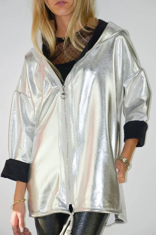 GREYMODA CHAQUETA MUJER PLATA