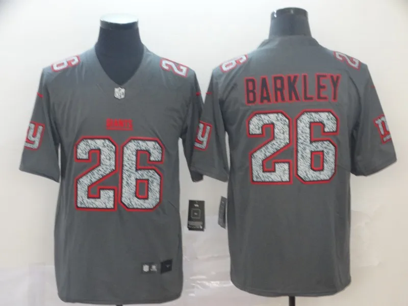 MEN Новинка года. Высококачественная Мужская майка Saquon Barkley White Rush Giants - Цвет: MEN