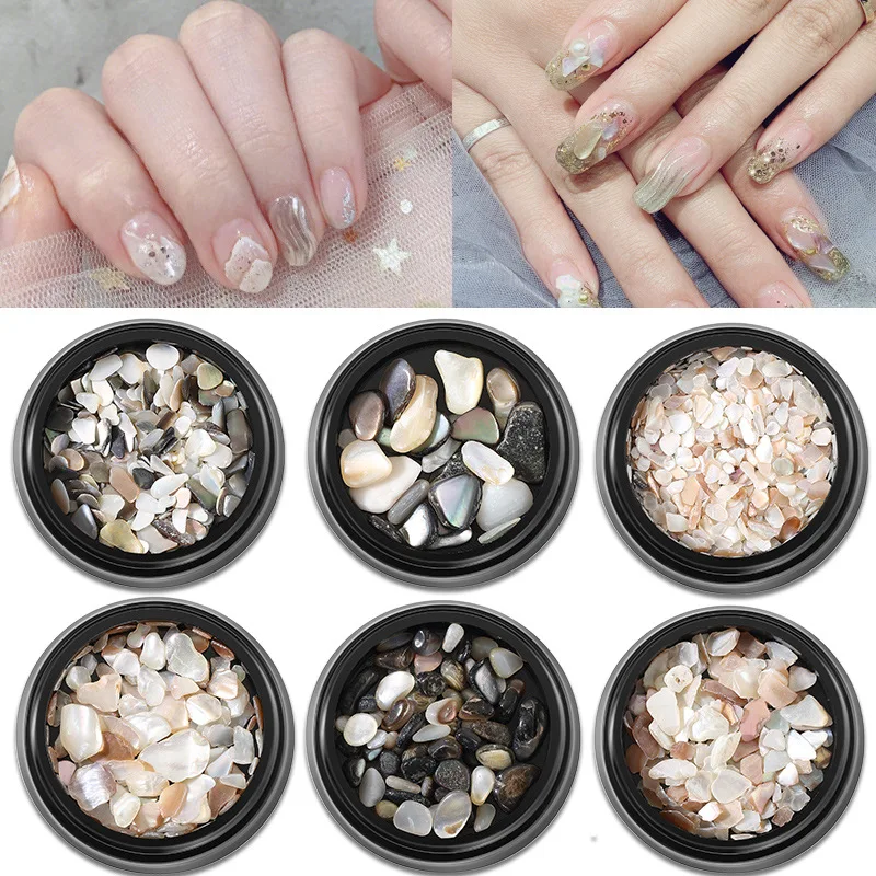 

1box High Quality New Shell Piece Nail Art Natural Abalone Piece Has Thickness Nail Patch Piece DIY Nail Jewelry Decoration