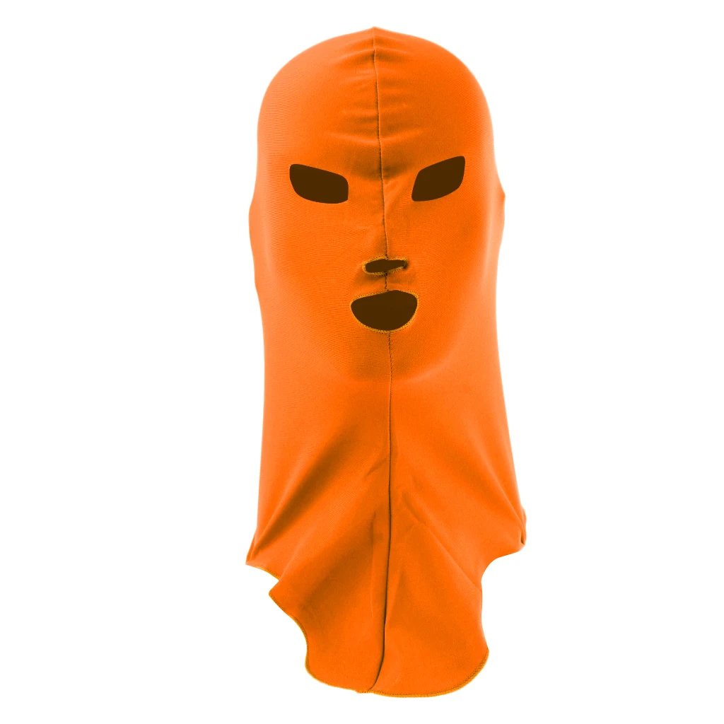 Orange Шапочка для плавания с защитой от УФ-лучей, маска для дайвинга, крышка для головы и шеи - Color: Orange