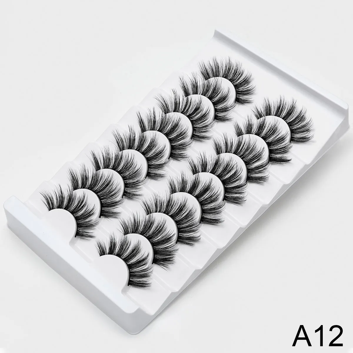 A12 SEXYSHEEP 2/8/20 пар 15-20 мм натуральный 3D накладные Искусственные ресницы косметический набор норковые ресницы расширения норковые ресницы «maquiagem» - Цвет: A12