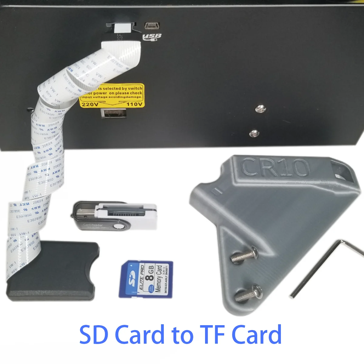 CR10 TF для SD люкс с 8G sd-картой и многофункциональным кардридером аксессуары для 3D-принтера