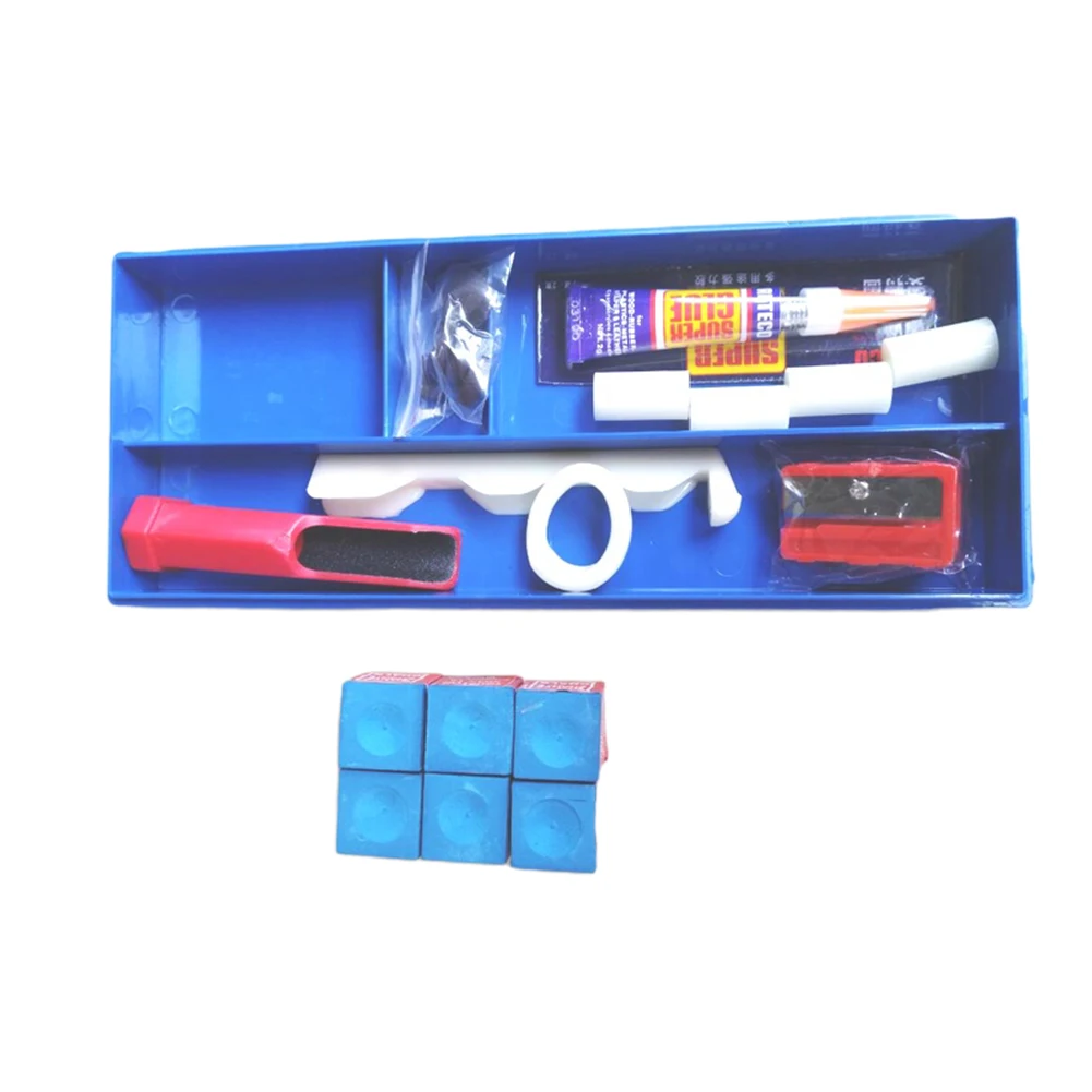 Набор инструментов для ремонта клея шина аксессуары для бассейна кий наконечник гаджет для использования на открытом воздухе портативные полировочные бильярдные принадлежности наконечник бритва Спорт