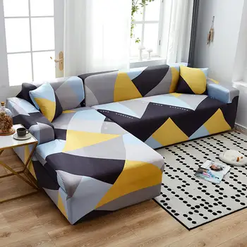 

Stretch Slipcovers Sectional Elastic Stretch Sofa Cover for Living Room Couch Cover Elastic Plush Velvet Slipcover Protector