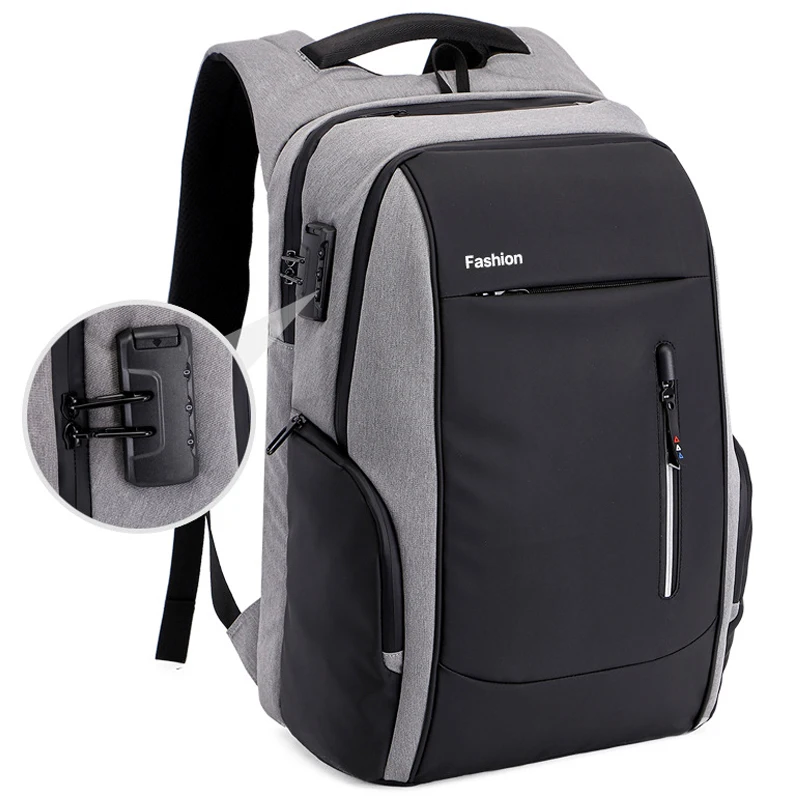 

15.6 Laptop Backpack Anti Theft USB Charger Bagpack Women Men Waterproof Business Back Packs Male Mochila School Bag For Teenage
