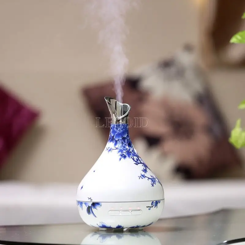 

LEPOID Desktop Mini Aroma Humidifier For Essential Oils Difusor Aromaterapia Portable Ultrasonic Mini Air Humidifier 300ml