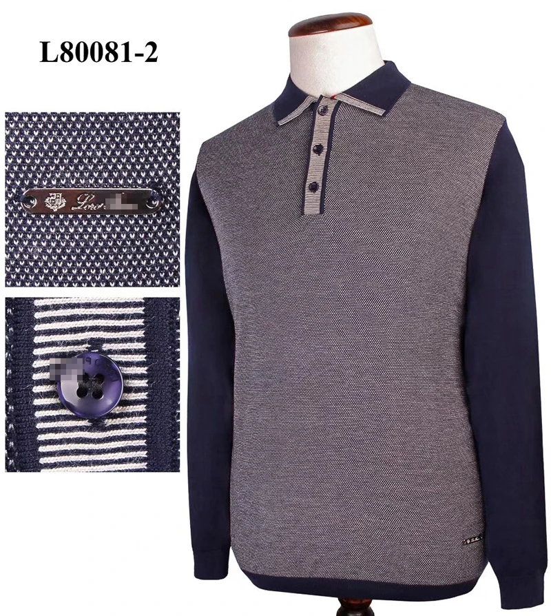 

Billionaire sweater men's 2019 winter New Business fashion thick Button elasticity Solid color embroidery M-4XL free shipping