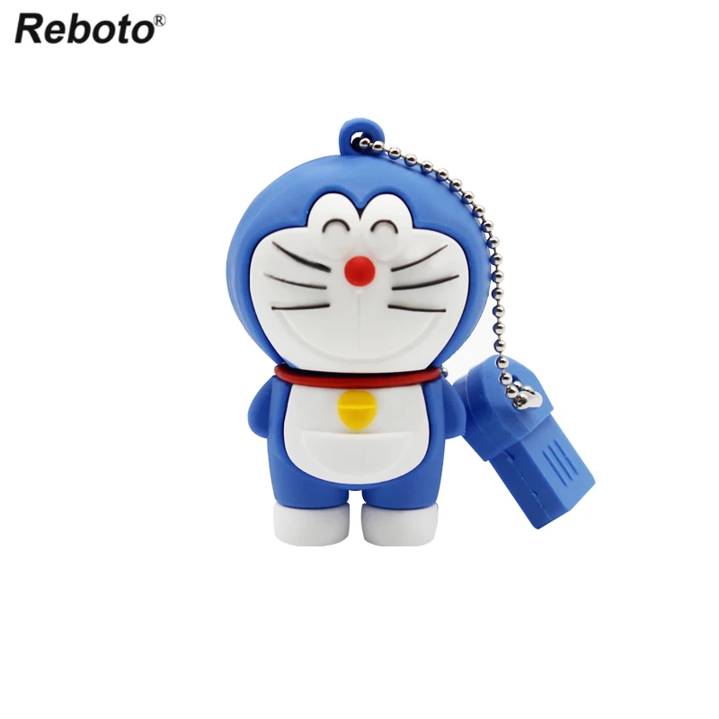 Флэш-накопитель USB в виде героя мультфильма Забавный улыбка Doraemon флеш-накопитель 64 ГБ 32 ГБ оперативной памяти, 16 Гб встроенной памяти, 8GB брелок флеш-накопитель фигурка из аниме «Astroboy(U диск для ПК