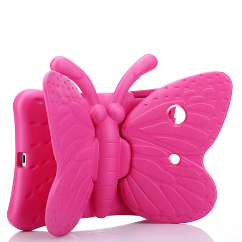 Чехол для планшета I Pad Mini чехол для планшета 3D бабочка чехол для планшета EVA пена подставка противоударный чехол s для Pad Mini 1 2 3 4 - Цвет: Rose red