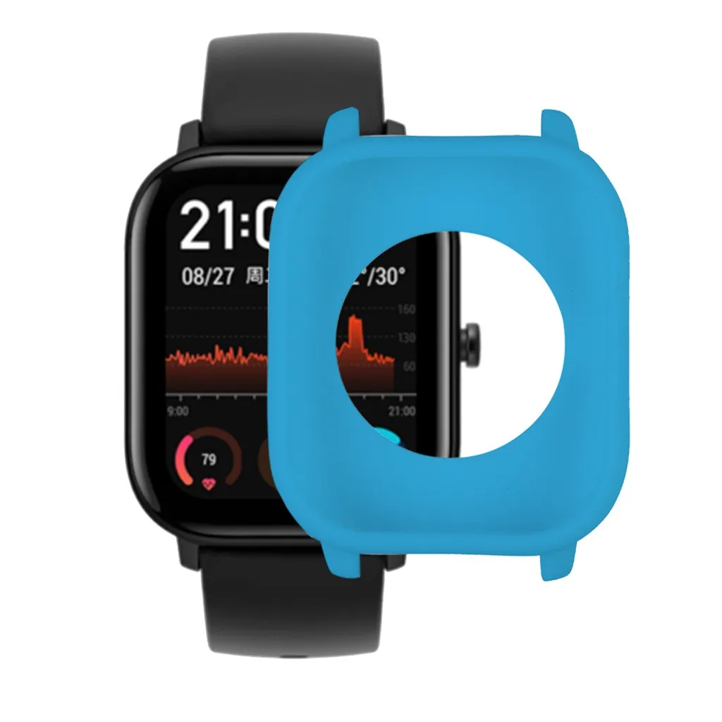 SB Ouhaobin ТПУ полный Чехол для часов защитный корпус Замена для Xiaomi Huami Amazfit GTS Smart Watch 926#2 - Color: SB