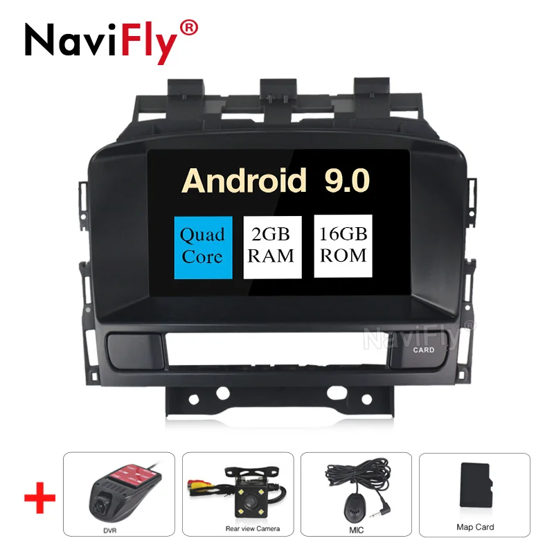 Android 9,0 4 Гб+ 64 ГБ Автомобильный dvd-плеер с Opel Vauxhall Holden Astra J CD300 CD400 20102013 - Цвет: 2GB-16GB-Camera-DVR