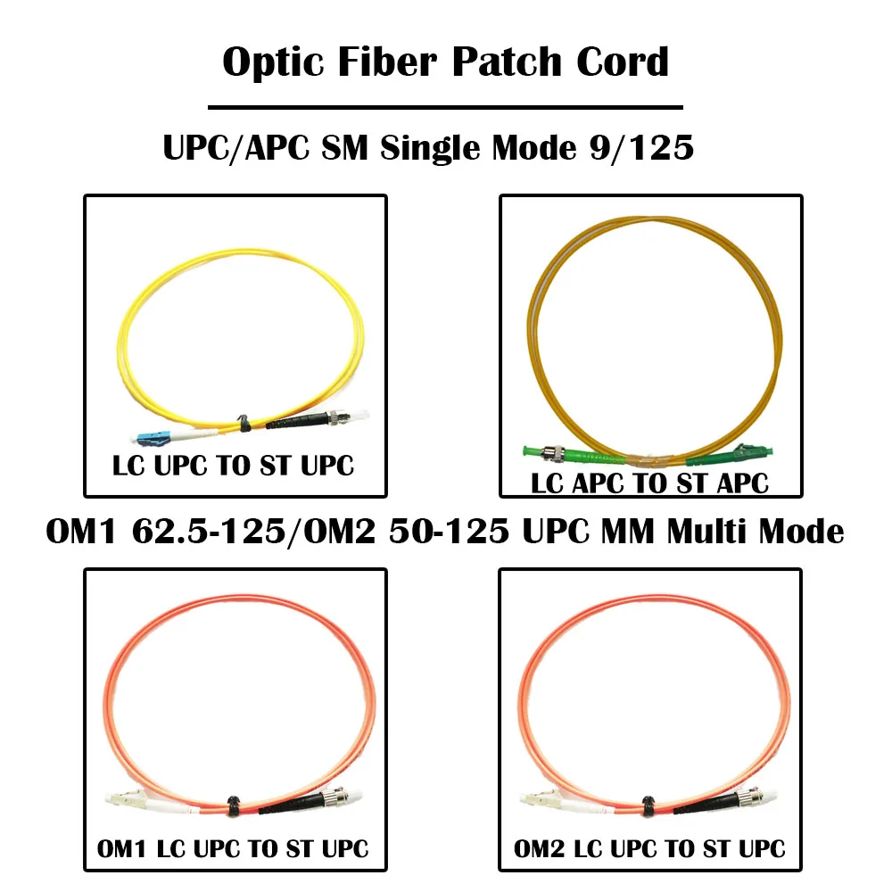 Оптоволоконный патч-корд LC TO ST 15 метров UPC/APC Φ Simplex 3 0 мм Ethernet-сеть FTTH |
