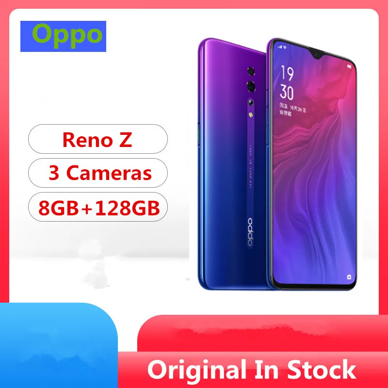 Новинка оригинальный смартфон OPPO Reno Z 6 4 дюйма AMOLED с Каплевидным экраном