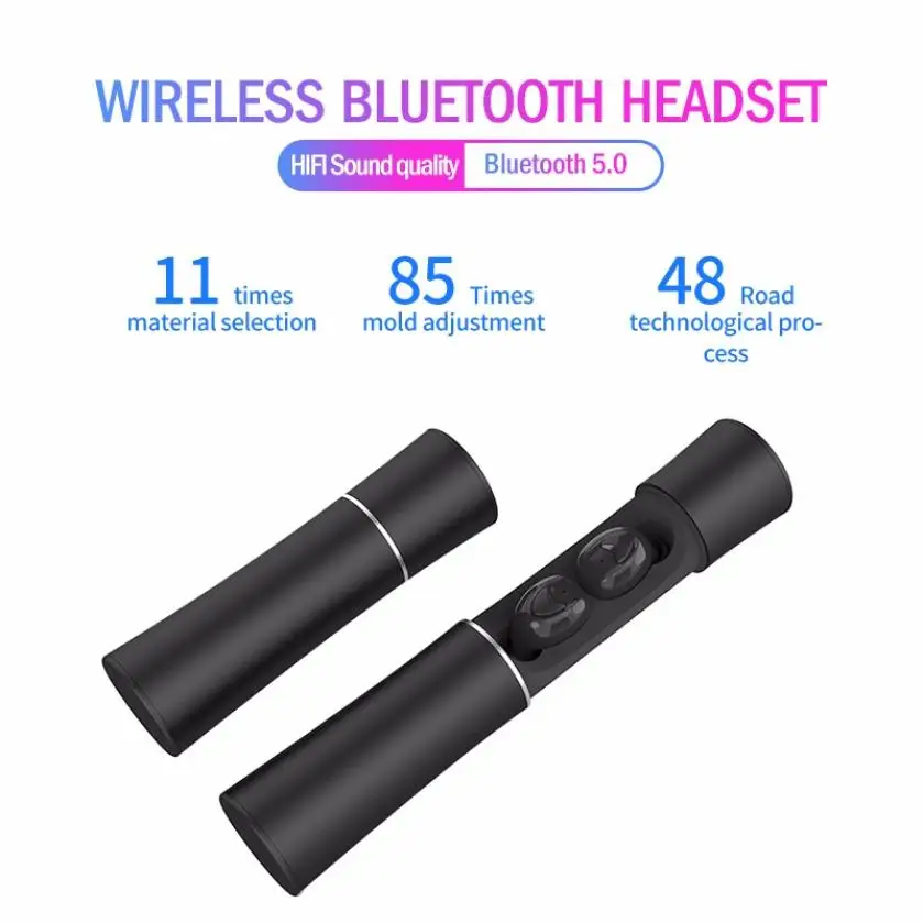 

One-key Operation Wireless Bluetooth Headset Smart Noise Reduction HIFI Sound Quality Music Earphone Light Portable Sport Eardud