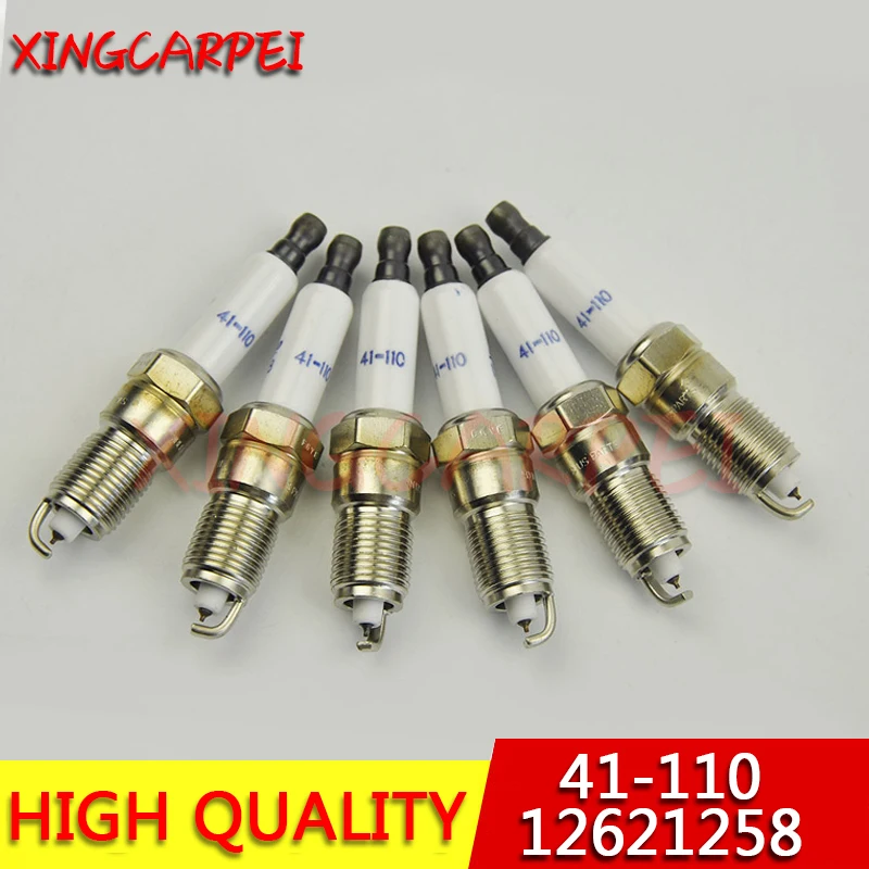 6 шт. 41-110 12621258 иридиевая Свеча зажигания для Chevrolet Cadillac GMC для Hummer H2 H3 H3T Pontiac Firebird G8 Grand Prix 41-110