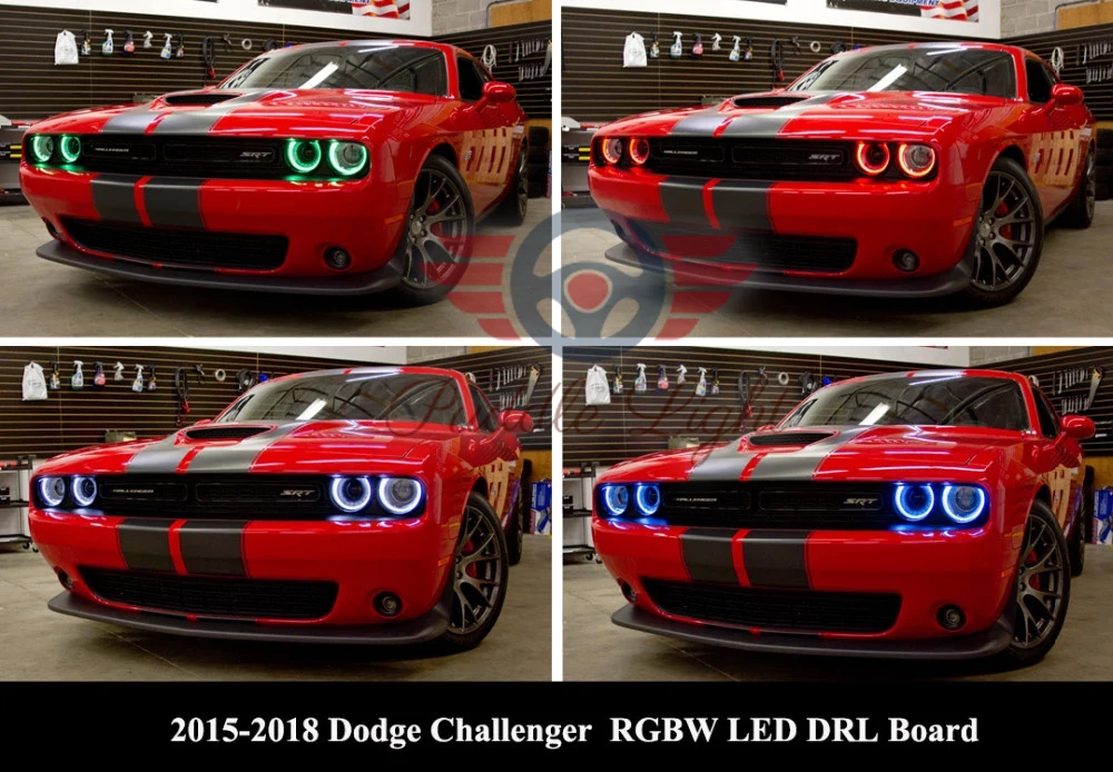 Challenger Цвет переключения RGB+ W DRL замены-Автомобильный светодиодный доска DRL замена лампы для Dodge Challenger