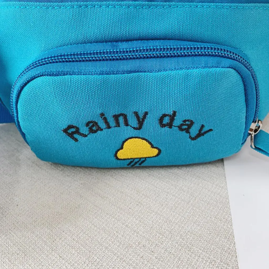 2019 Hot Sale Solid Color Child Joker Crossbody Waist Purse Cartoon Canvas Zipper Chest Bags Pocket Pocket Shoulder Bag 826