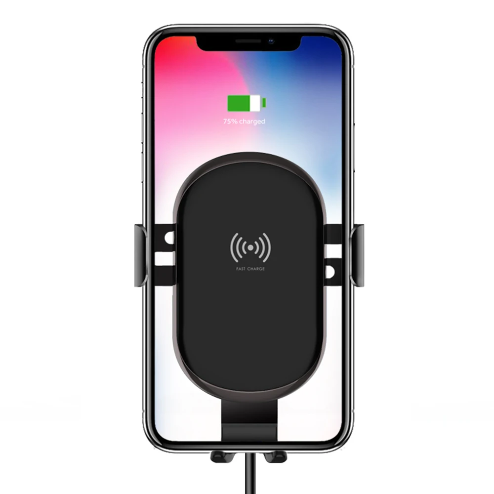 New 518NS Intelligent Vehicle Bracket Car Mount 10W Fast Wireless Charger Intelligent Sensor Air Outlet Phone Holder