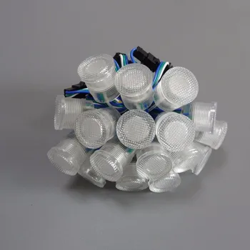 

diameter 20mm transparent /milky cover led module strings DC5V ws2811IC 5050SMD1 LED RGB digital led pixel lights