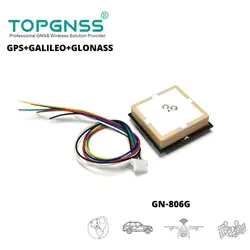 New 3.3-5V UART GPS GALILEO GLONASS Dual Mode GNSS Module Receive GN-806G , Built-in FLASH,NMEA0183 TOPGNSS