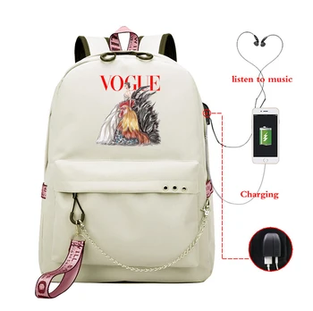 

Girls Backpack Vogue Girls Printed Waterproof Laptop Backpack Women Fashion Backpacks for Teenagers Girl Female School Bag