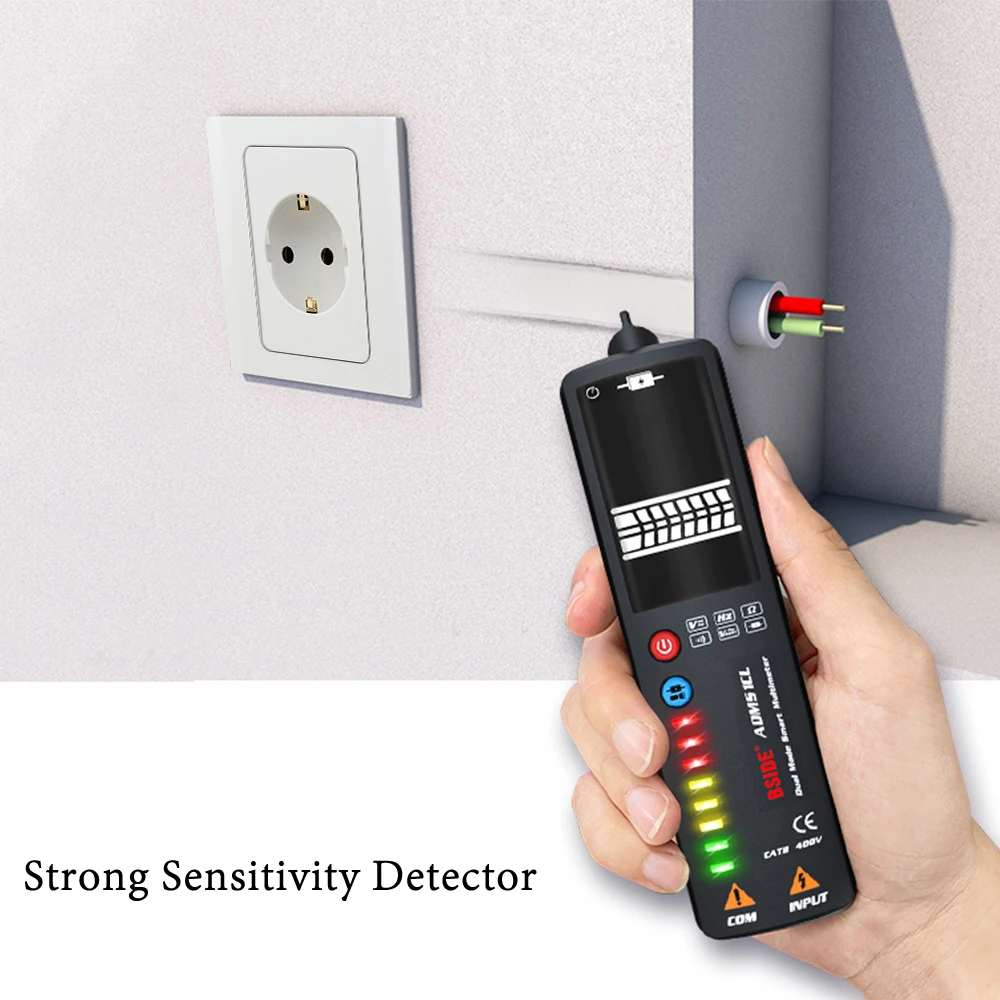 2.4 &lcd sem contato indicador de fio