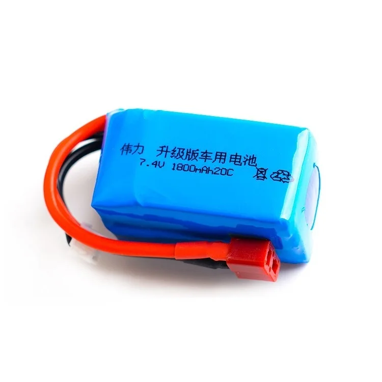 YUKALA 7,4 В 1800 мАч 2S 20C Lipo сменная батарейка Max 40C для Wltoys A959-b A969-b A979-b K929-B RC автомобилей запчасти 7,4 V 1800 мА-ч