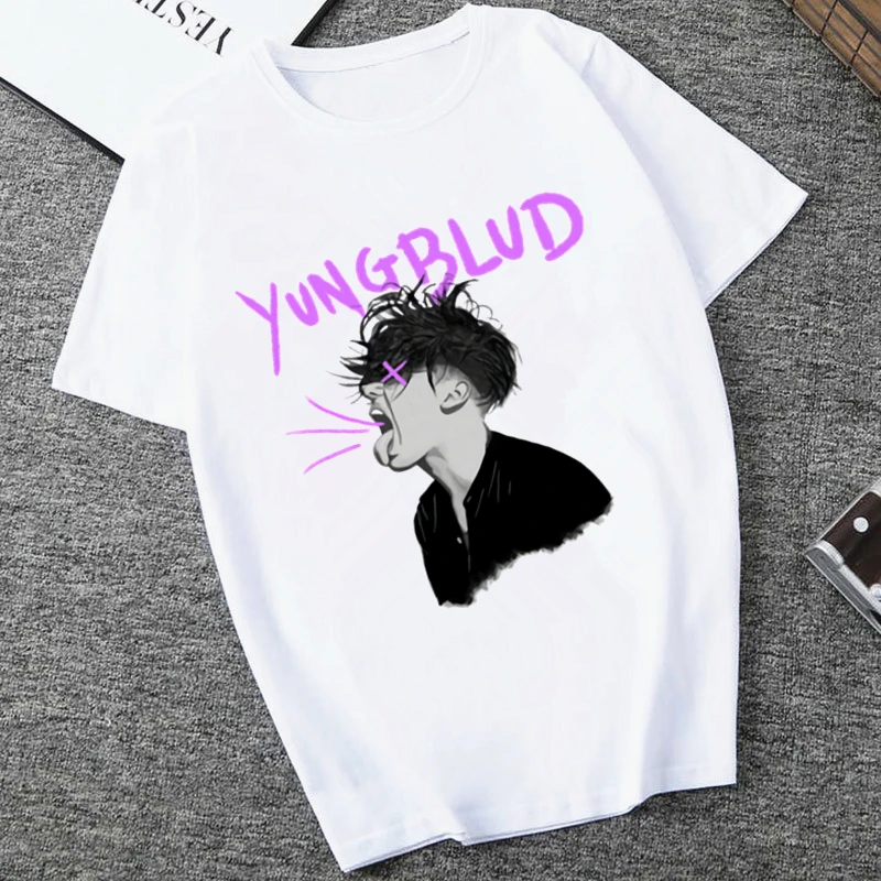 Женская футболка в стиле хип-хоп Yungblud повседневная женская одежда Харадзюку |