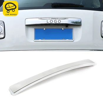 

CARMANGO for Nissan Patrol Y62 Car Styling Rear Door Trunk Decoration Cover Trim Frame Sticker Chrome Pad Exterior Accessories
