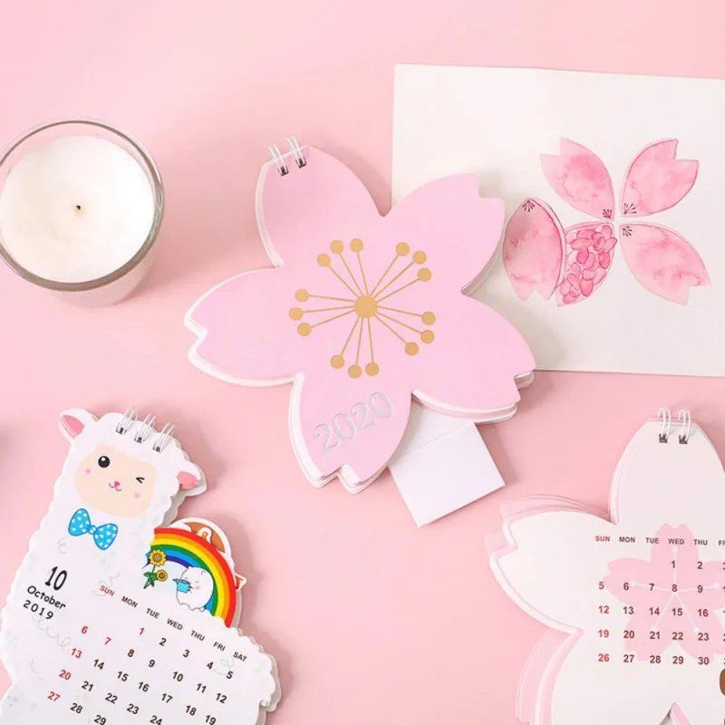 Cartoon Desktop Calendars Multifunction Monthly Flip Calendar Daily Scheduler Table Planner advent calendar