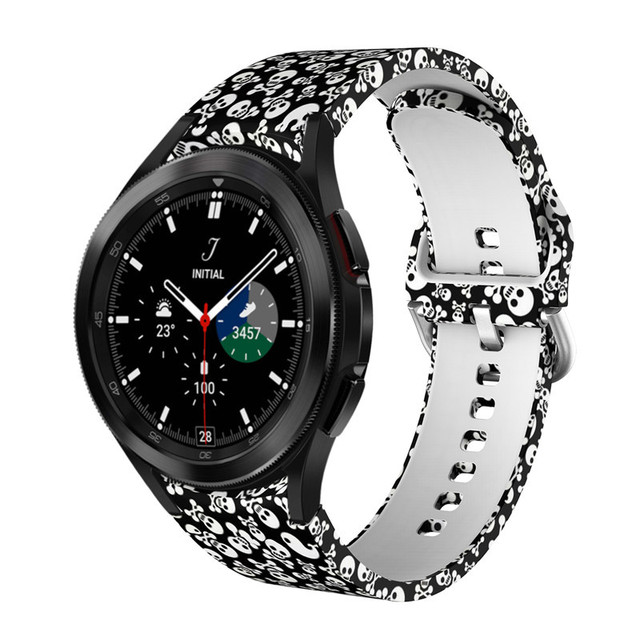 Strap For Samsung Galaxy Watch 4 classic Band 46mm 42mm Printed pattern Bracelet For Galaxy 4 44mm 40mm Watch Correa