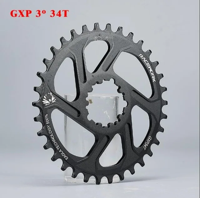 RACEWORK GXP велосипедная Звездочка узкая широкая Звездочка для горного велосипеда 32T 34T 36T 38T для SRAM GXP XX1 X9 XO X01 gx Eagle NX - Цвет: 3mm 34T