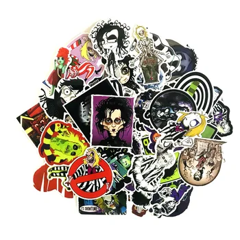 

61Pcs Tim Burton Scissors Handbaggage Edward Decal waterproof stickers For Snowboard Laptop Luggage Car Styling Vinyl Home