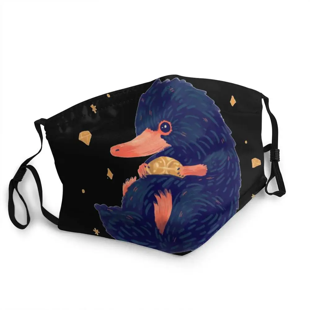 

DIY funny pattem print grimace ghost Cotton washable reusable Harry NIffler Potter-lovers