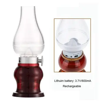 

LED Retro Kerosene Lamp USB Charging Night Light Portable Luminous Bedside Lamp Retro Bedroom Decoration Kerosene Lamp