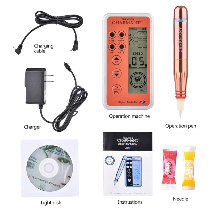 

Charmant 2 Semi-Permanent Tattoo Digital Machine Dermografo Makeup Tattoo Machine kit for Eyebrow Lip Eyeliner Microblading Pen