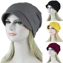 Химический мусульманский головной Раковый шарф для волос, новинка, стрейчевая шапка, женские обертывания, шапка, тюрбан для выпадения