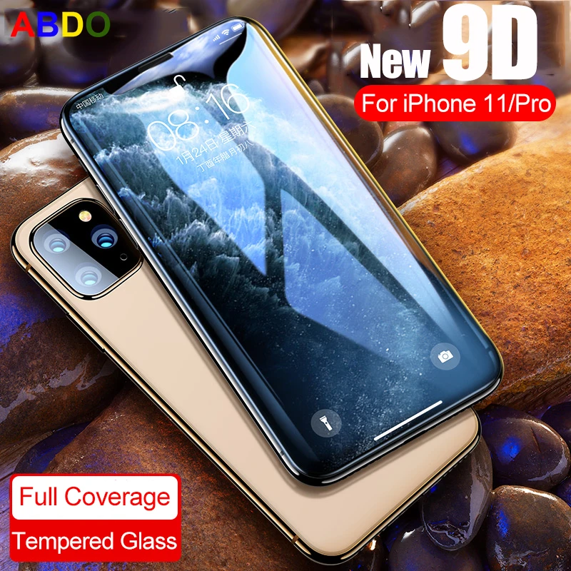 

9D Full Cover Tempered Glass For iPhone 11 Pro XR XS Max X Glass Screen Protector On The For iPhone 11 X XR XS Protective Glass