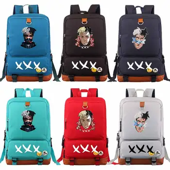 

Hiphop Music RAP xxxtentacion X Boy Girl Book School bag Women Bagpack Teenagers Schoolbags Men Student Patchwork Backpack