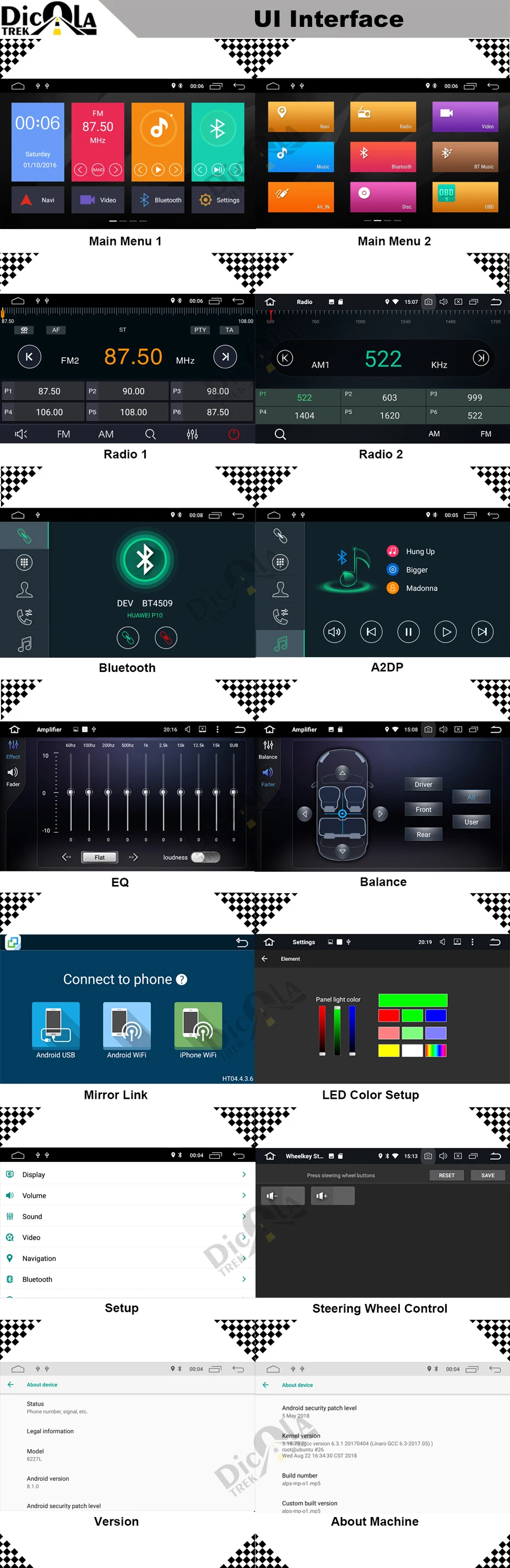 Flash Deal 7"1 Din Android 8.1 Quad Core Car Radio GPS Navi Car DVD Player For BMW 1 Serie E81 E82 E87 E88 I20 2004-2011 Head Unit BT Wifi 13