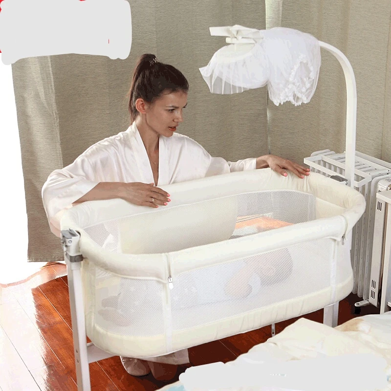 Baby Bed Solid Wood Newborn Crib Nido Bebe Multi Function Portable With Roller Baby Nest Cuna Bebe Ninho Bebe Berceau Bebe Sale Baby Cribs Aliexpress