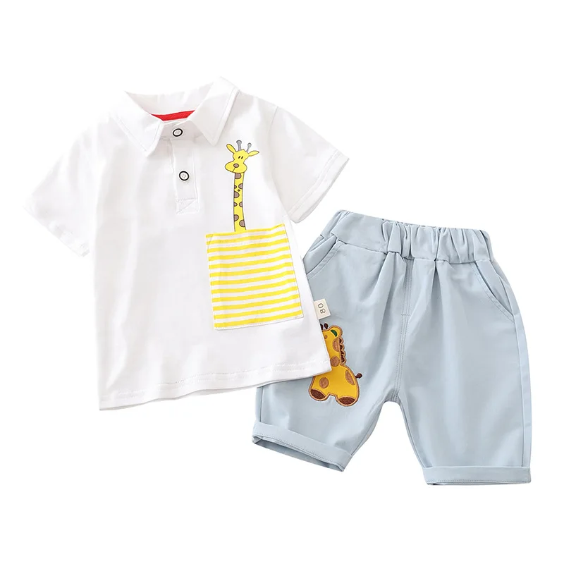 

New Summer Baby Boy Clothes Suit Children Girls Cartoon Cotton T Shirt Shorts 2Pcs/sets Toddler Casual Clothing Kids Tracksuits