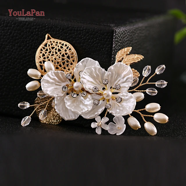 TOPQUEEN HP77 Wedding Tiara Bridal Combs Rhinestone Wedding Headwear Wedding Hair Accessories Bridal Headdress Wedding Hair Comb HP269