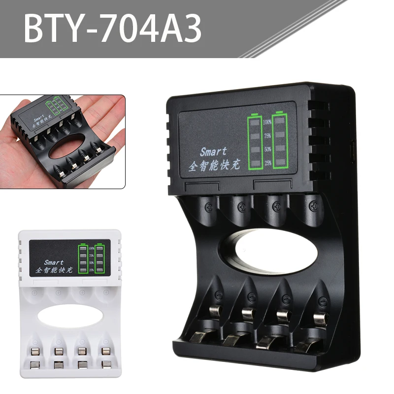 4 слота светодиодный Батарея Зарядное устройство 2 Цвета Pro s Поддержка Быстрая