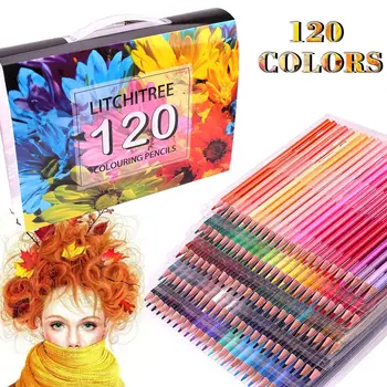 120 Colouring Pencils - 120 Unique Coloured Pencils and Pre Sharpened Crayons for Coloring Book,Ideal Gift for Artists 1