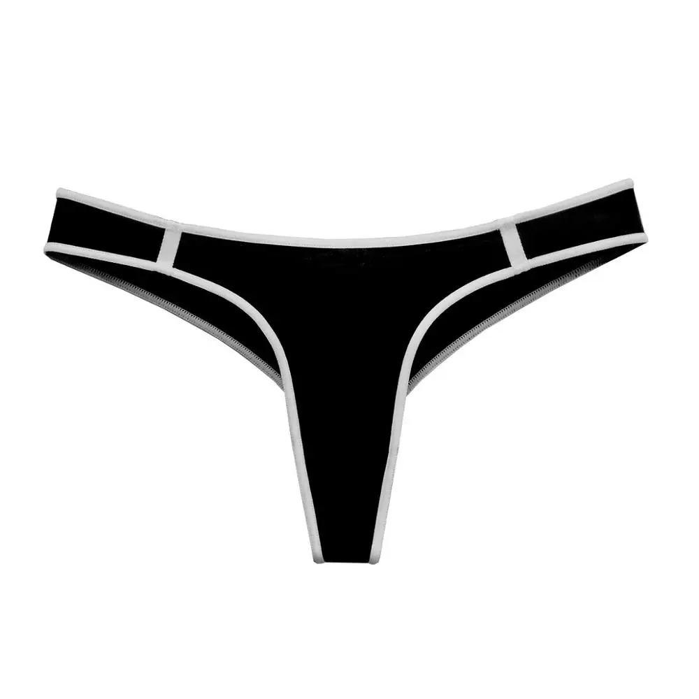 

Women's underwear cotton high elastic t-shaped pants color matching sports underwear anti light invisible no trace 291
