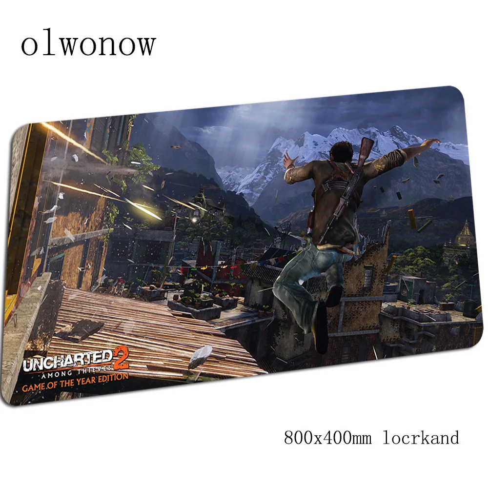 Uncharted геймерский коврик для мыши Инди-поп 800x400x3 мм игровой коврик для мышки для ноутбука Аксессуары для ноутбука Domineering padmouse эргономичный коврик - Цвет: Size 800x400x3mm