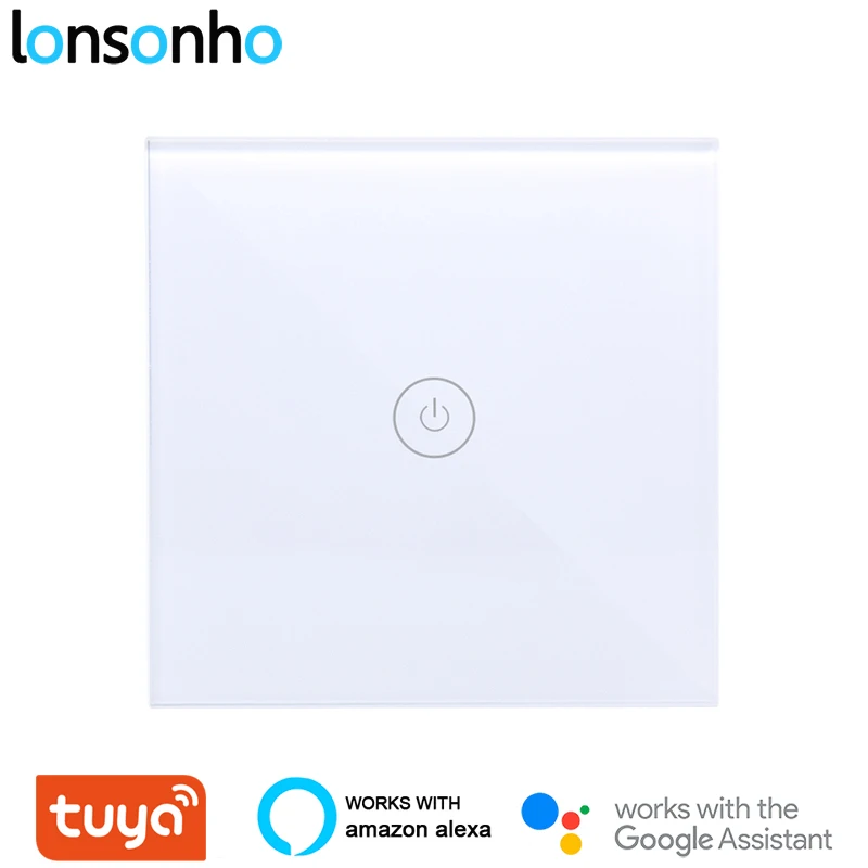 Lonsonho, 2 способа, Wifi, умный сенсорный переключатель, ЕС, США, настенный светильник, переключатели, Tuya Smartlife, беспроводной пульт дистанционного управления, Alexa, Google Home