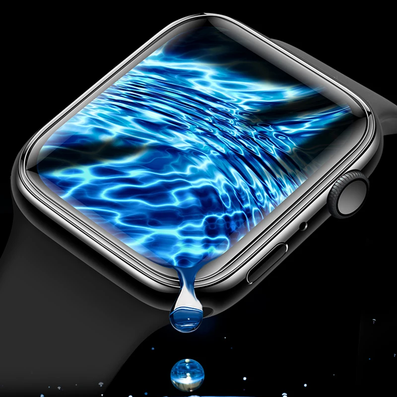 Защитная пленка для Apple Watch 38 мм 42 м 40 мм 44 мм Nano Liquid Full Glue из закаленного стекла для i Watch 5 4 3 2 серии